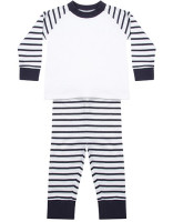 Navy Stripe, White